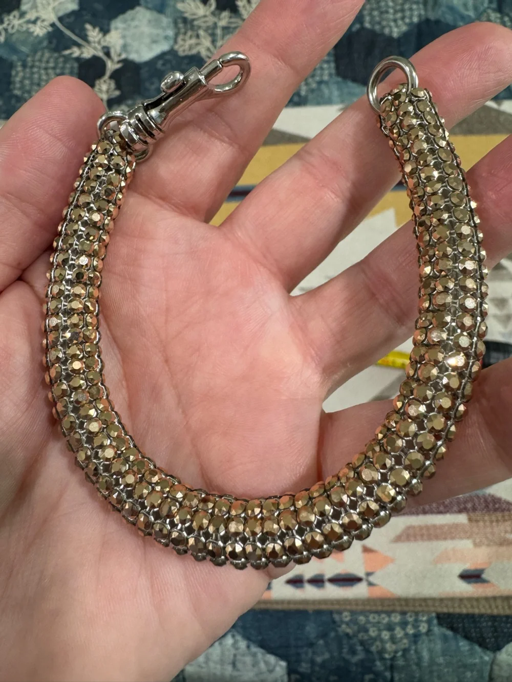 Atelier Swarovski by Christopher Kane Single Bolster Bracelet Champagne Gold